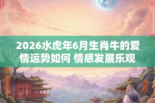 2026水虎年6月生肖牛的爱情运势如何 情感发展乐观