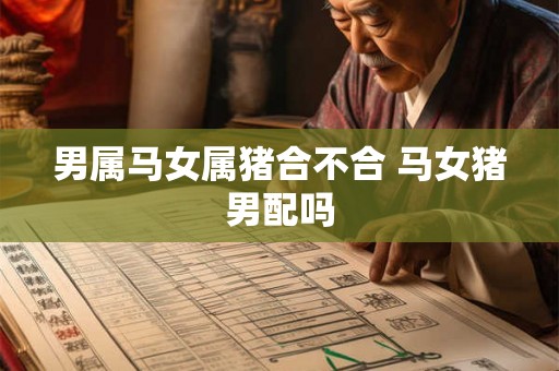 男属马女属猪合不合 马女猪男配吗