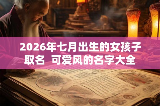 2026年七月出生的女孩子取名  可爱风的名字大全