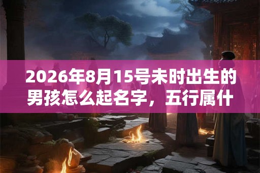 2026年8月15号未时出生的男孩怎么起名字,五行属什么 2026年8月15号未时出生的男孩怎么起名字,五行属什么