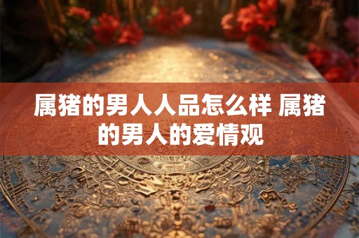 属猪的男人人品怎么样 属猪的男人的爱情观