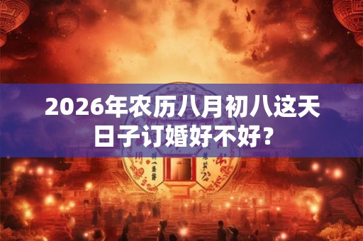 2026年农历八月初八这天日子订婚好不好？