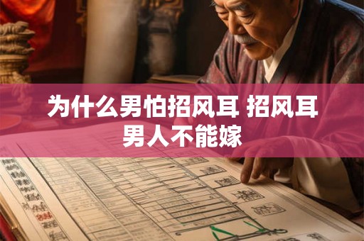 为什么男怕招风耳 招风耳男人不能嫁