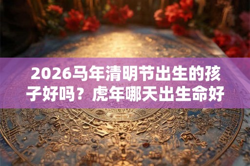 2026马年清明节出生的孩子好吗？虎年哪天出生命好？