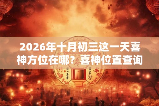 2026年十月初三这一天喜神方位在哪？喜神位置查询