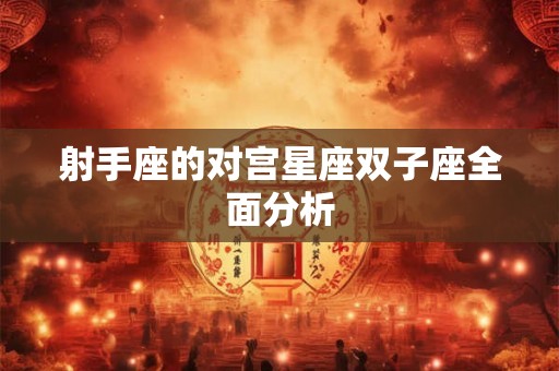 射手座的对宫星座双子座全面分析