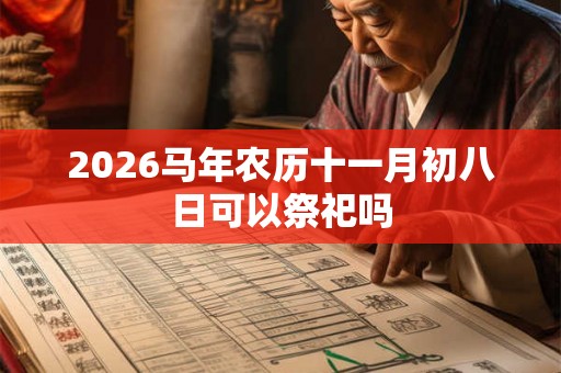 2026马年农历十一月初八日可以祭祀吗