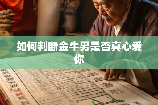 如何判断金牛男是否真心爱你