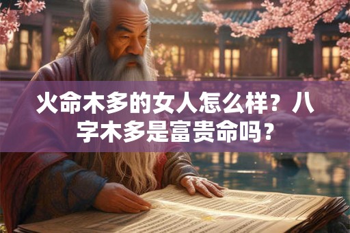 火命木多的女人怎么样？八字木多是富贵命吗？