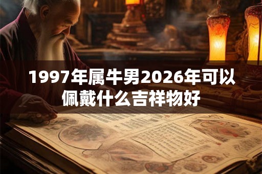 1997年属牛男2026年可以佩戴什么吉祥物好