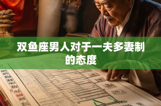 双鱼座男人对于一夫多妻制的态度