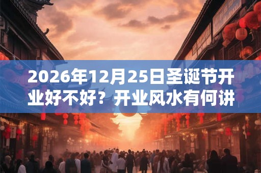 2026年12月25日圣诞节开业好不好？开业风水有何讲究？