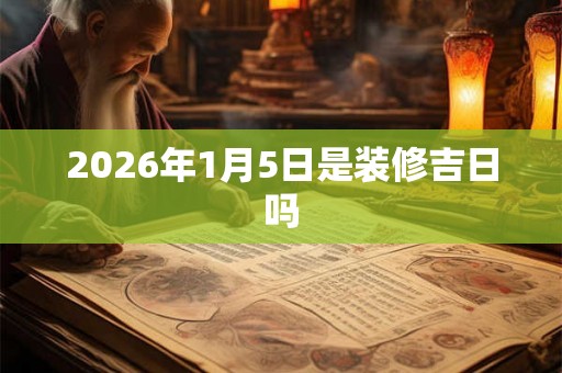 2026年1月5日是装修吉日吗