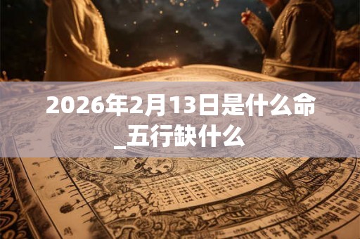 2026年2月13日是什么命_五行缺什么 2026年2月13日是什么命_五行缺什么