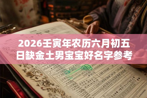 2026壬寅年农历六月初五日缺金土男宝宝好名字参考 2026壬寅年农历六月初五日缺金土男宝宝好名字参考