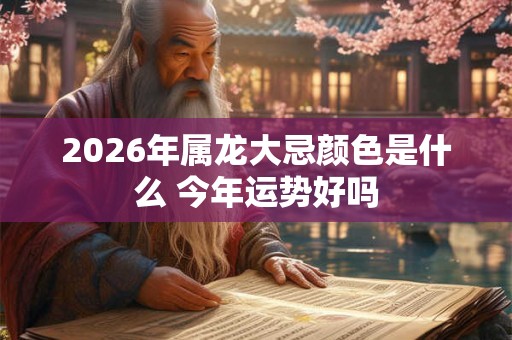 2026年属龙大忌颜色是什么 今年运势好吗 2026年属龙大忌颜色是什么 今年运势好吗