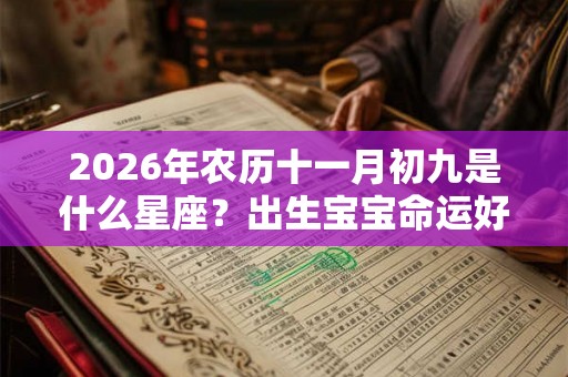 2026年农历十一月初九是什么星座？出生宝宝命运好不好？