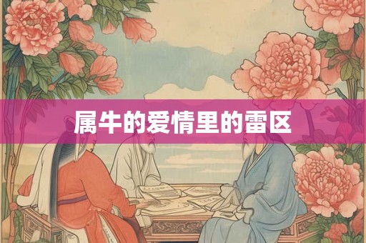 属牛的爱情里的雷区