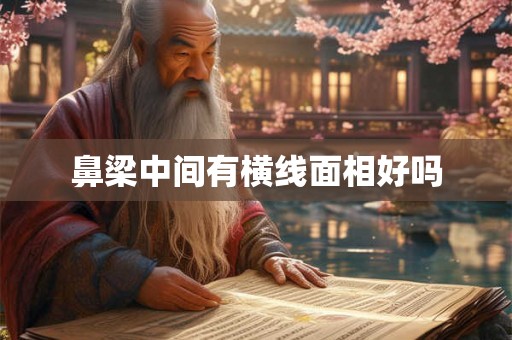 鼻梁中间有横线面相好吗