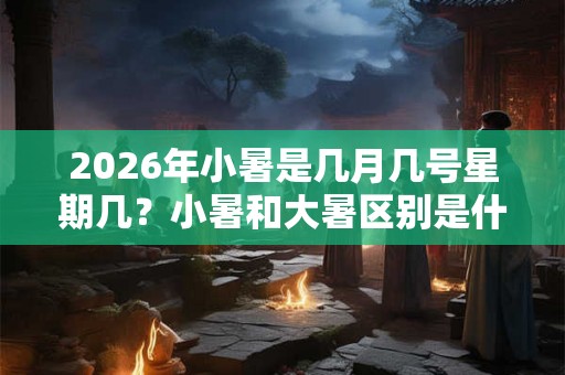 2026年小暑是几月几号星期几？小暑和大暑区别是什么？