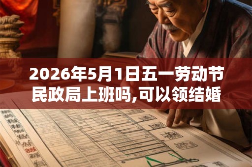 2026年5月1日五一劳动节民政局上班吗,可以领结婚证吗？