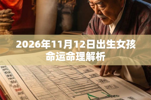 2026年11月12日出生女孩命运命理解析 2026年11月12日出生女孩命运命理解析