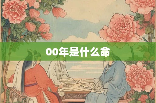 00年是什么命