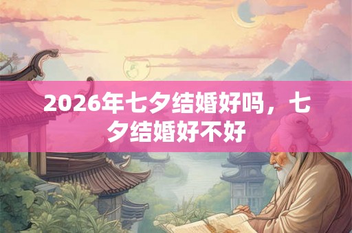 2026年七夕结婚好吗，七夕结婚好不好