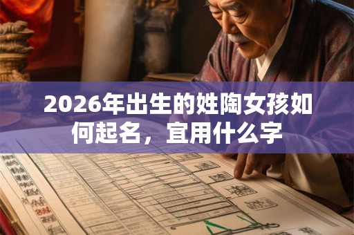 2026年出生的姓陶女孩如何起名，宜用什么字