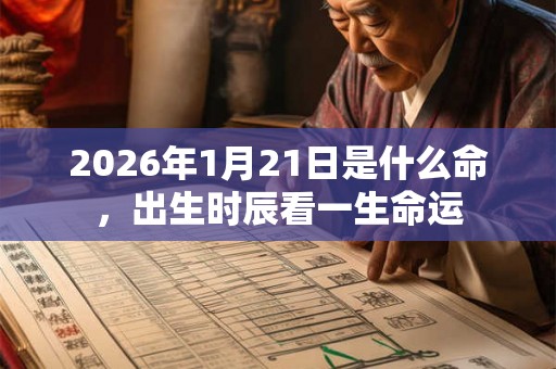 2026年1月21日是什么命，出生时辰看一生命运