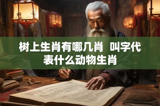 树上生肖有哪几肖  叫字代表什么动物生肖