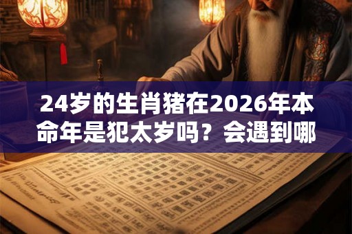 24岁的生肖猪在2026年本命年是犯太岁吗？会遇到哪些不好的事？