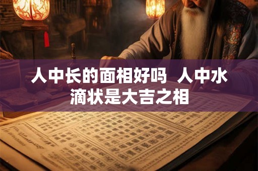 人中长的面相好吗 人中水滴状是大吉之相 人中长的面相好吗 人中水滴状是大吉之相
