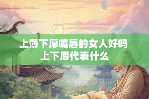上薄下厚嘴唇的女人好吗 上下唇代表什么 上薄下厚嘴唇的女人好吗 上下唇代表什么