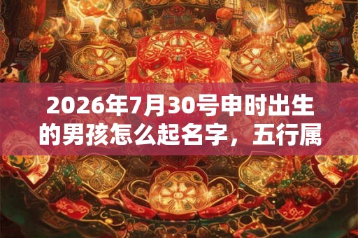 2026年7月30号申时出生的男孩怎么起名字,五行属什么 2026年7月30号申时出生的男孩怎么起名字,五行属什么