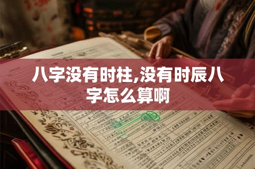 八字没有时柱,没有时辰八字怎么算啊