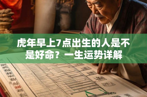 虎年早上7点出生的人是不是好命？一生运势详解