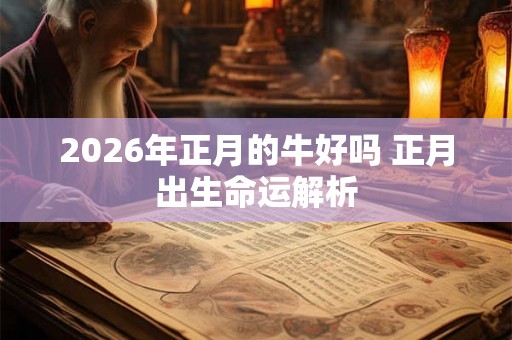 2026年正月的牛好吗 正月出生命运解析 2026年正月的牛好吗 正月出生命运解析