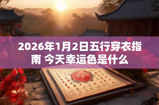 2026年1月2日五行穿衣指南 今天幸运色是什么