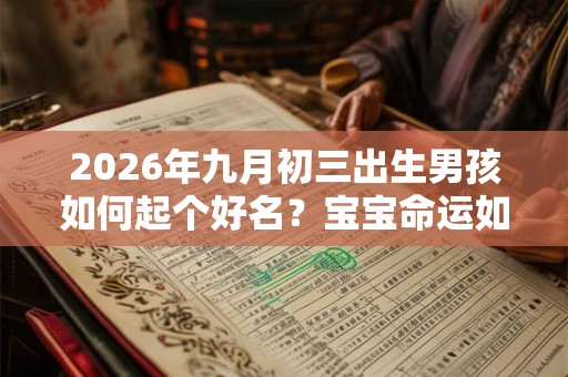 2026年九月初三出生男孩如何起个好名？宝宝命运如何呢？