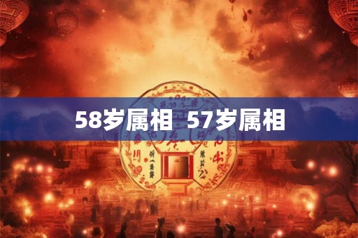 58岁属相  57岁属相