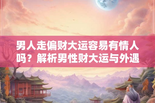 男人走偏财大运容易有情人吗？解析男性财大运与外遇的关系