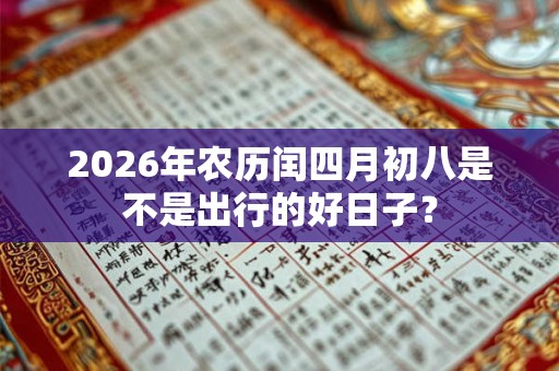 2026年农历闰四月初八是不是出行的好日子？