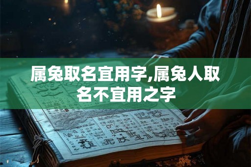 属兔取名宜用字,属兔人取名不宜用之字