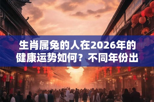 生肖属兔的人在2026年的健康运势如何?不同年份出生属兔2026年健康运势 生肖属兔的人在2026年的健康运势如何?不同年份出生属兔2026年健康运势
