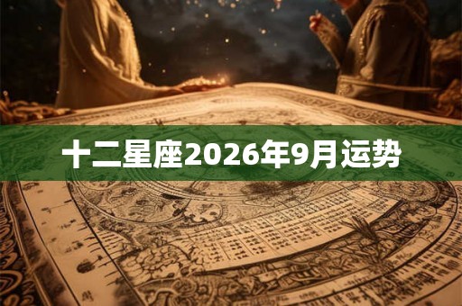 十二星座2026年9月运势