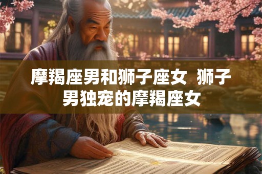 摩羯座男和狮子座女  狮子男独宠的摩羯座女