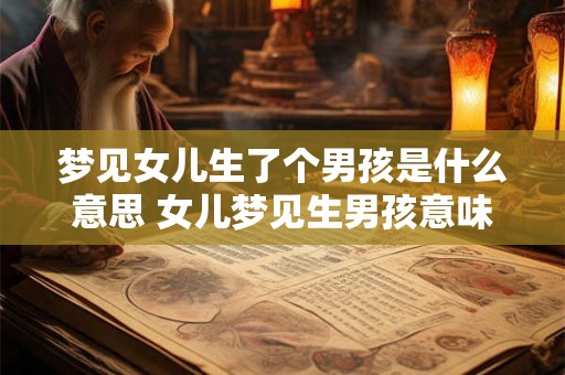梦见女儿生了个男孩是什么意思 女儿梦见生男孩意味着什么