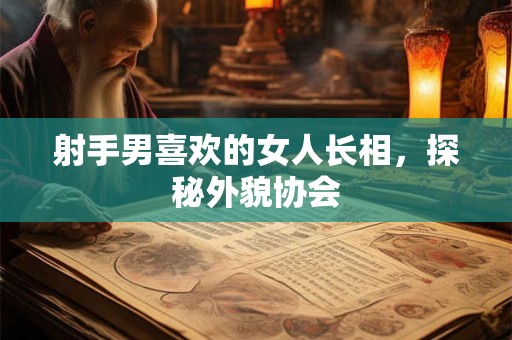 射手男喜欢的女人长相，探秘外貌协会