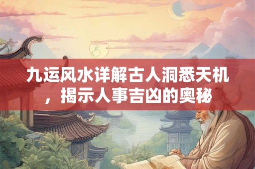 九运风水详解古人洞悉天机，揭示人事吉凶的奥秘
